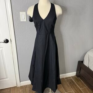 ASTR The Label Cross Back Sleeveless Midi Dress, Black, Small